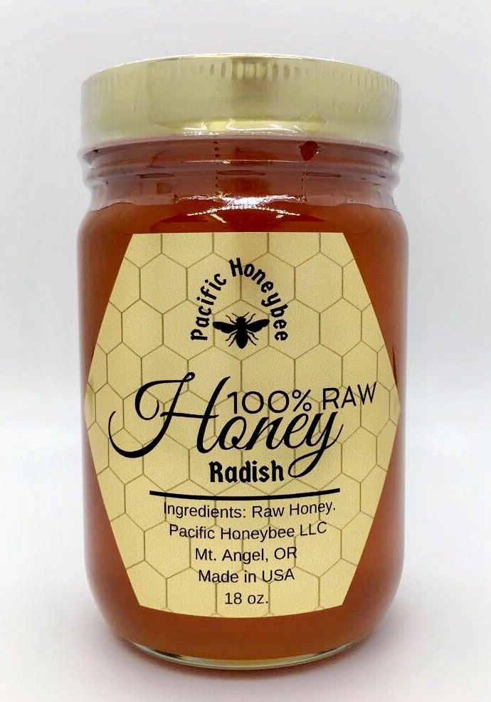 18oz Raw Radish Blossom Honey